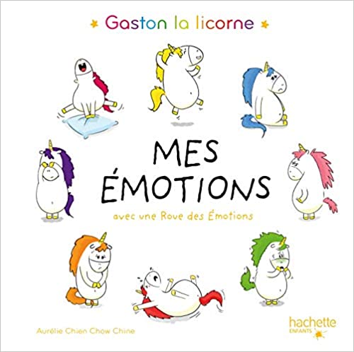 Imae de présentation du document Gaston la licorne – Mes émotions (avec une roue des émotions)